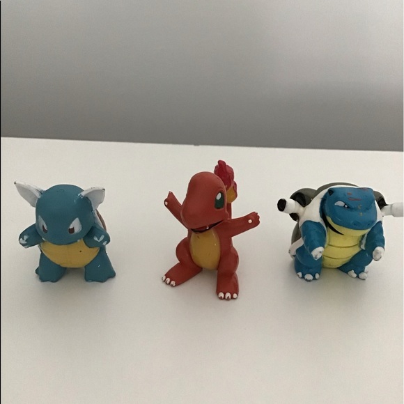 Pokemon Toys Figures Vintage Toy Figurines Mini Charmander Wartortle Bladtoise - Picture 8 of 15